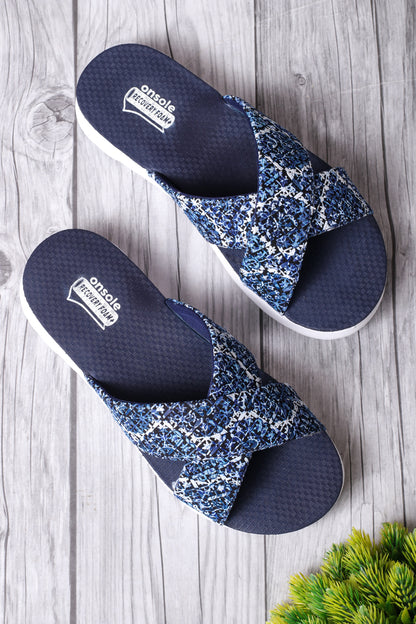Onsole Carren Navy Women's Casual Comfort Lightweight Sandals