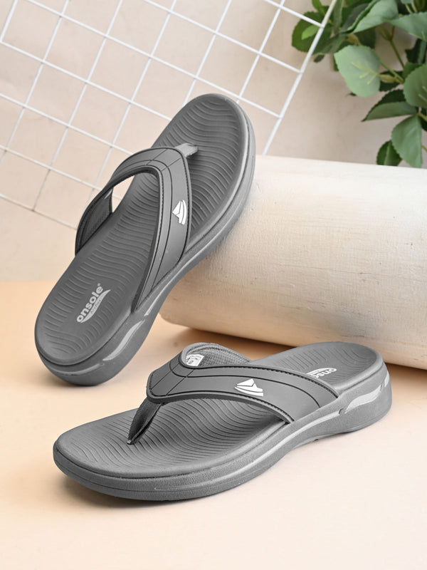 Onsole Eathen D.Grey Men's Casual Comfort Lightweight Slipper