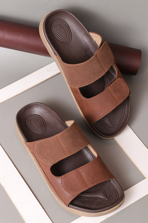 Onsole Raptar Brown Men's Casual Comfort Lightweight Sandals