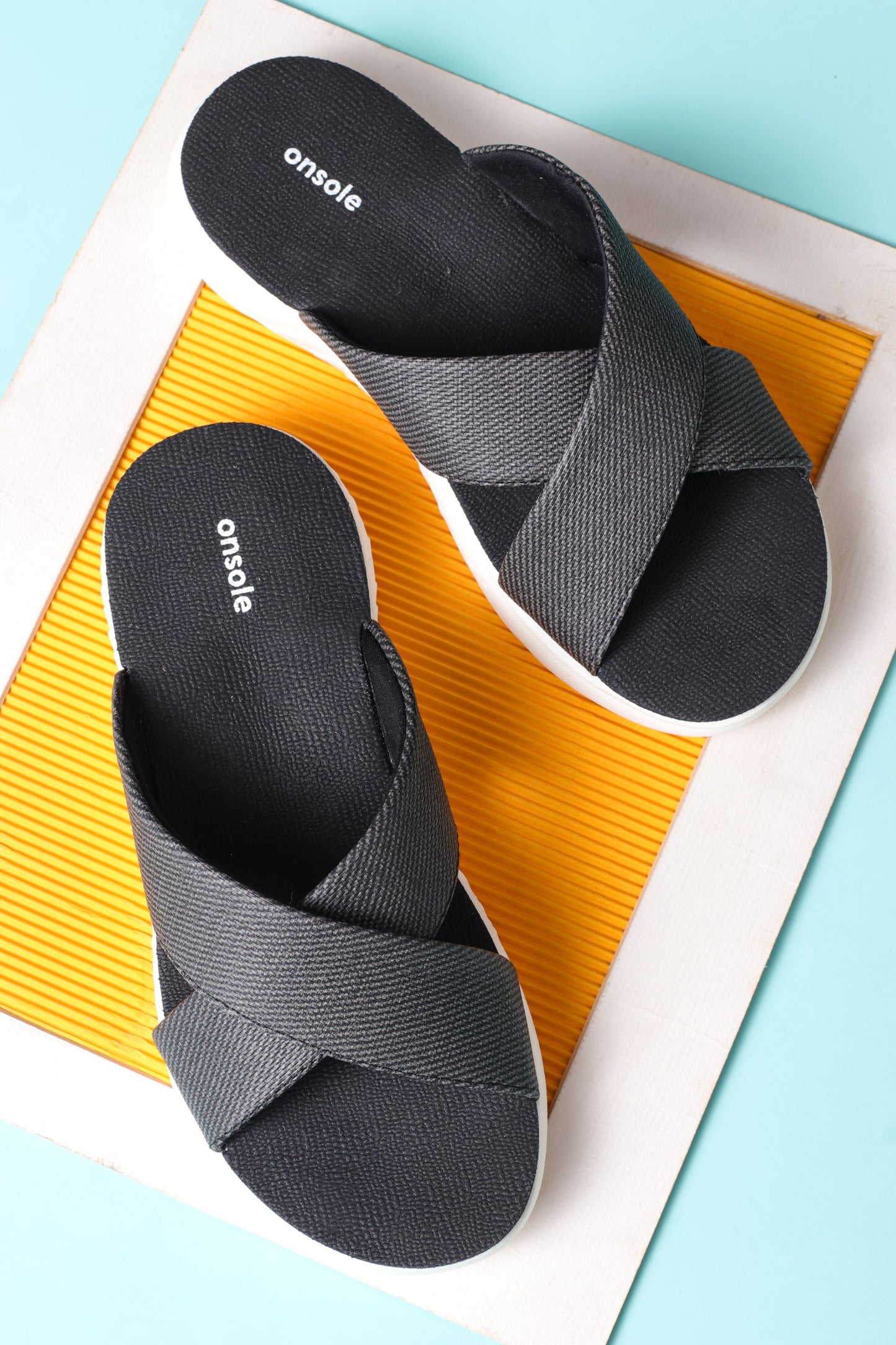 Onsole Katherine Black Women's Casual Comfort Lightweight Sandals
