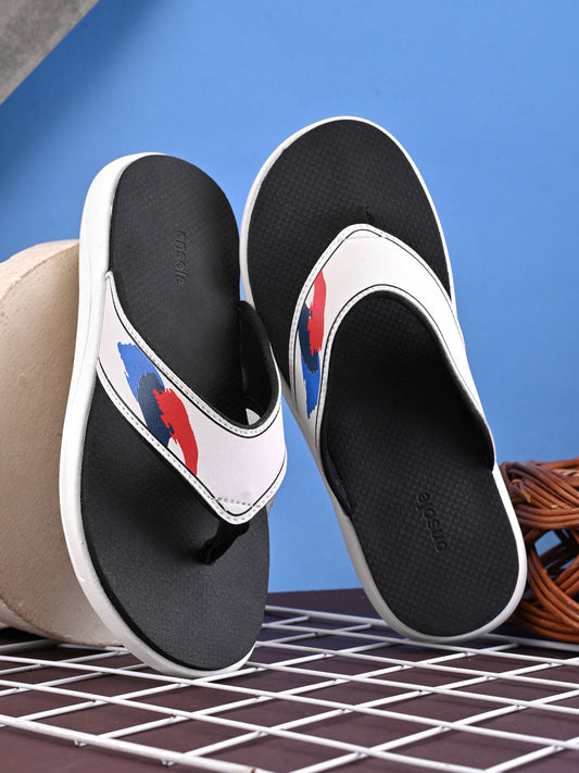 Onsole Murphy Blackwhite Men's Casual Comfort Lightweight Slipper