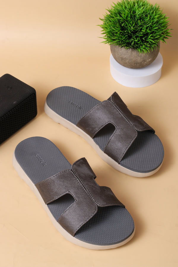 Onsole Hannah Dark Grey Women's Casual Comfort Lightweight Sandals