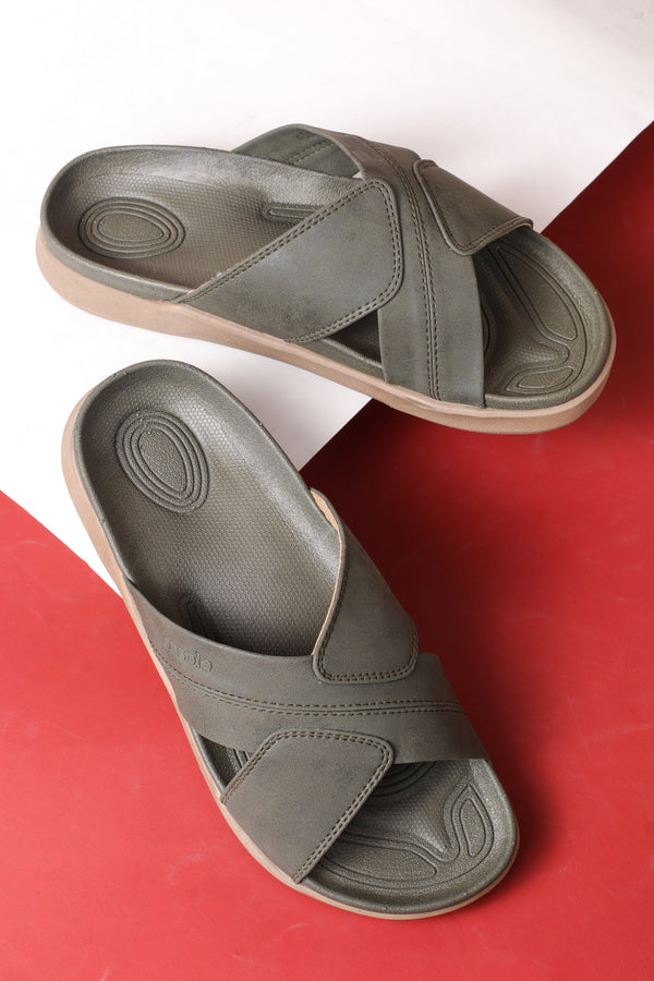 Onsole Lakers Olive Men's Casual Comfort Lightweight Sandals