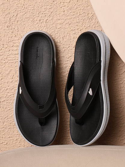 Onsole Fedrer Black Men's Casual Comfort Lightweight Slipper