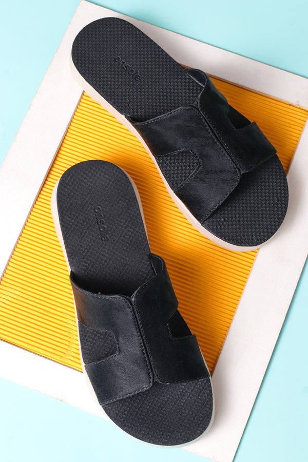 Onsole Hannah Black Women's Casual Comfort Lightweight Sandals