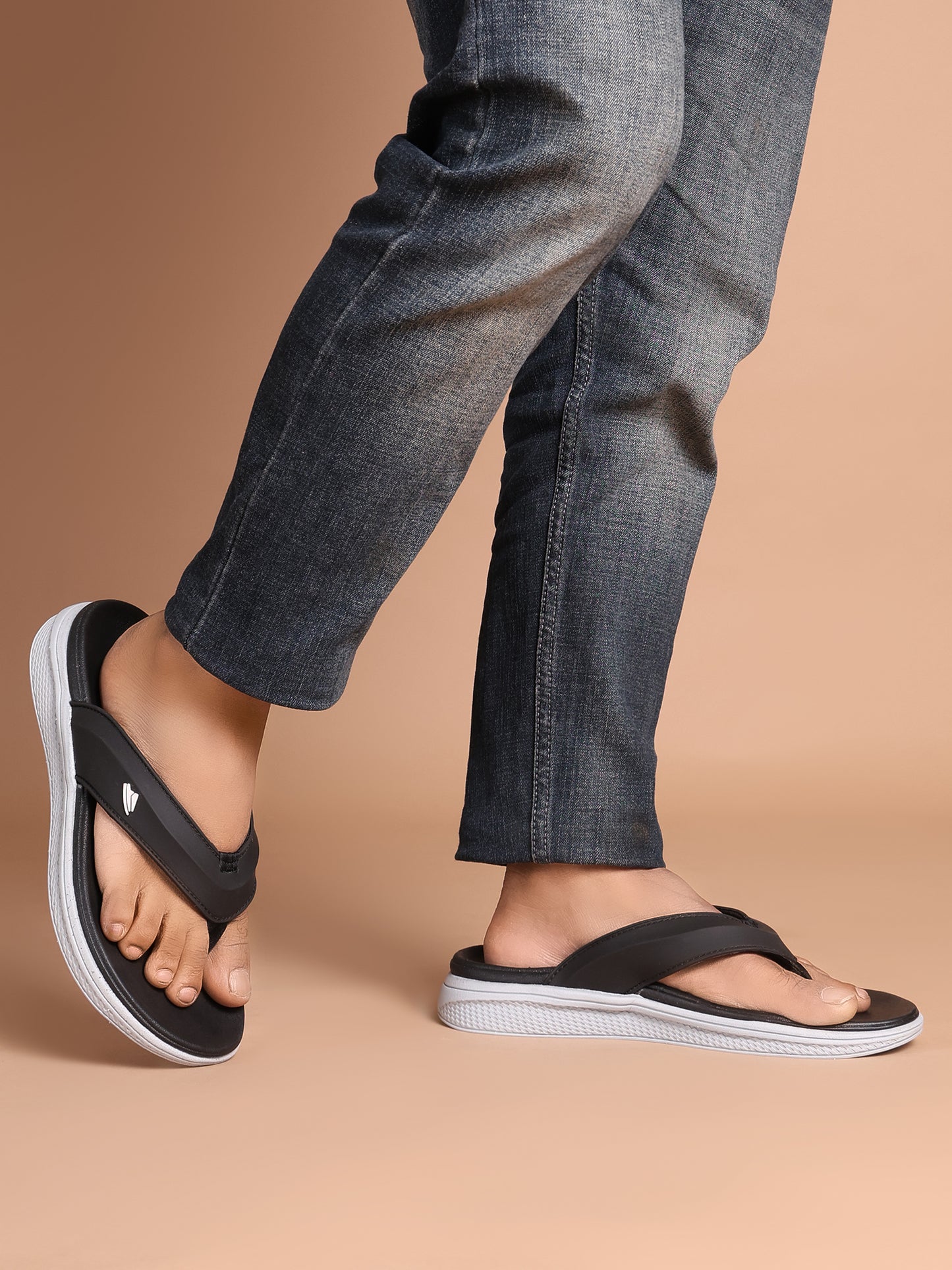 Onsole Fedrer Black Men's Casual Comfort Lightweight Slipper