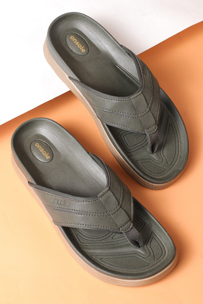 Onsole Yankees Olive Men's Casual Comfort Lightweight Slipper