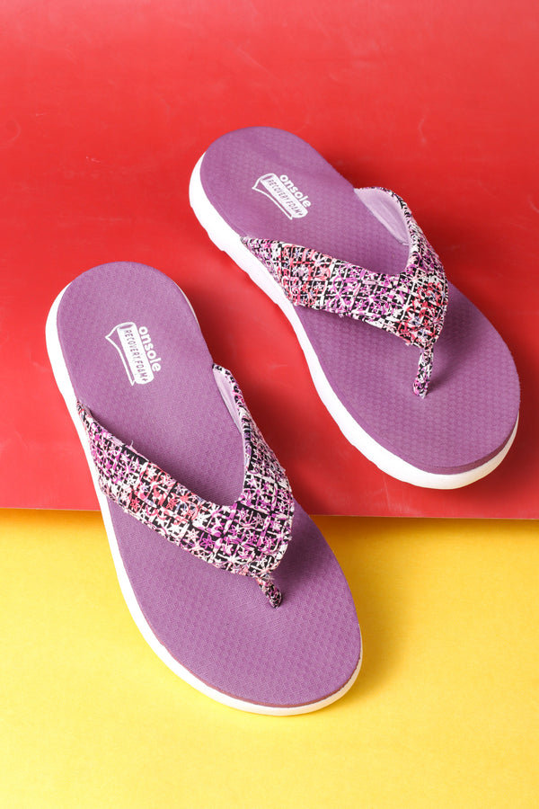 Onsole Vienna Purple Women's Casual Comfort Lightweight Slipper