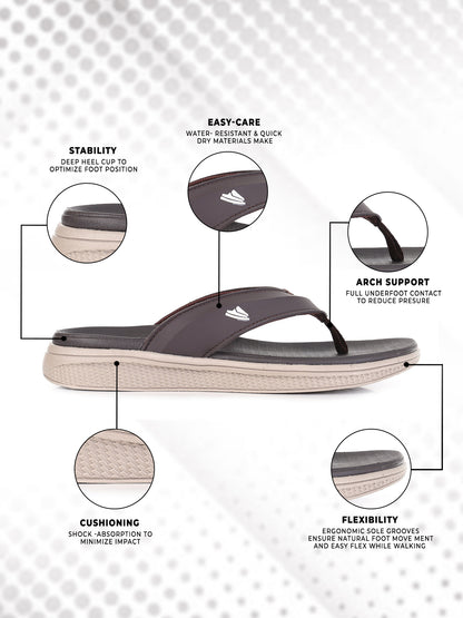 Onsole Fedrer Brown Men's Casual Comfort Lightweight Slipper