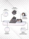 Onsole Petra Silver+White Women's Casual Comfort Lightweight Sandal