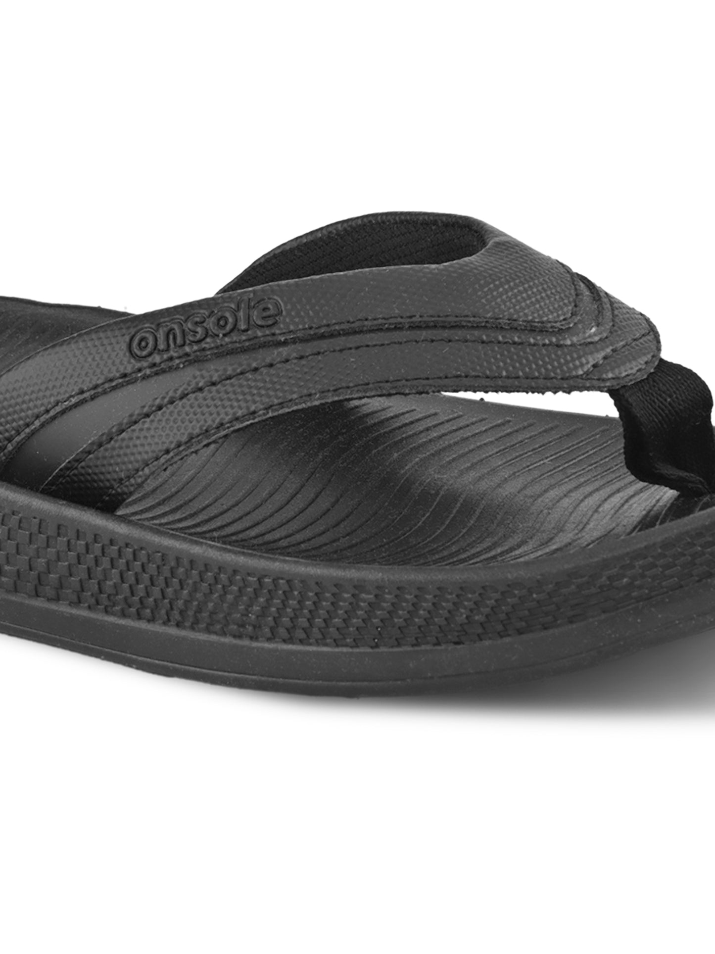 Onsole Roman Black Men's Casual Comfort Lightweight Slipper