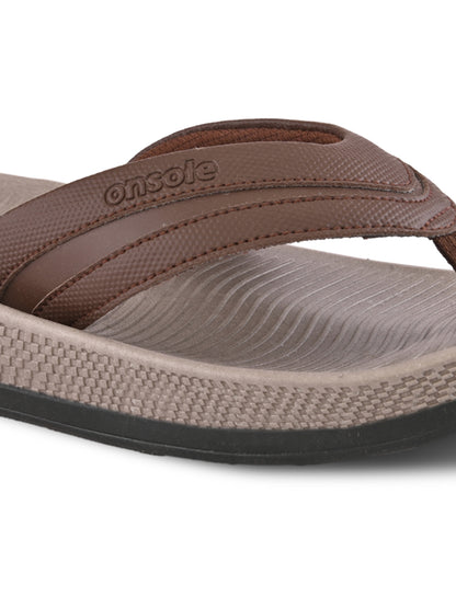 Onsole Roman Brown Men's Casual Comfort Lightweight Slipper