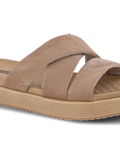 Onsole Cleo Cream Women's Casual Cindy Comfort Lightweight Sandals