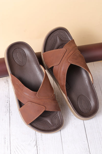 Onsole Lakers Brown Men's Casual Comfort Lightweight Sandals