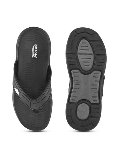 Onsole Eathen Black Men's Casual Comfort Lightweight Slipper