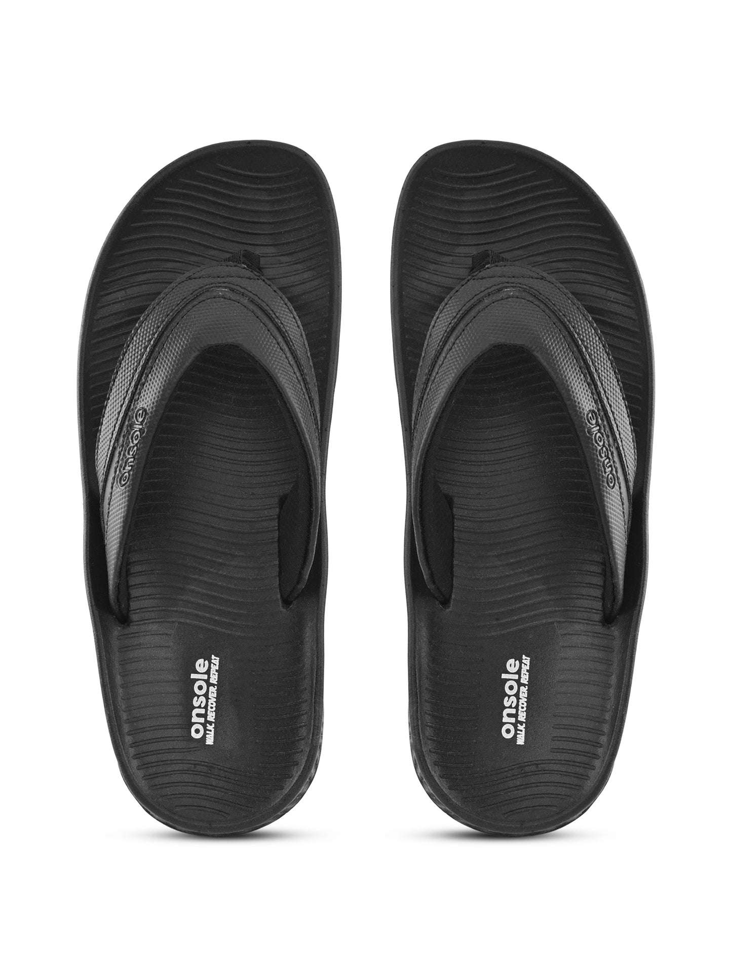 Onsole Roman Black Men's Casual Comfort Lightweight Slipper