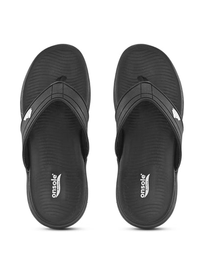 Onsole Eathen Black Men's Casual Comfort Lightweight Slipper