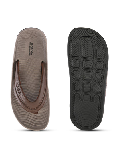 Onsole Roman Brown Men's Casual Comfort Lightweight Slipper