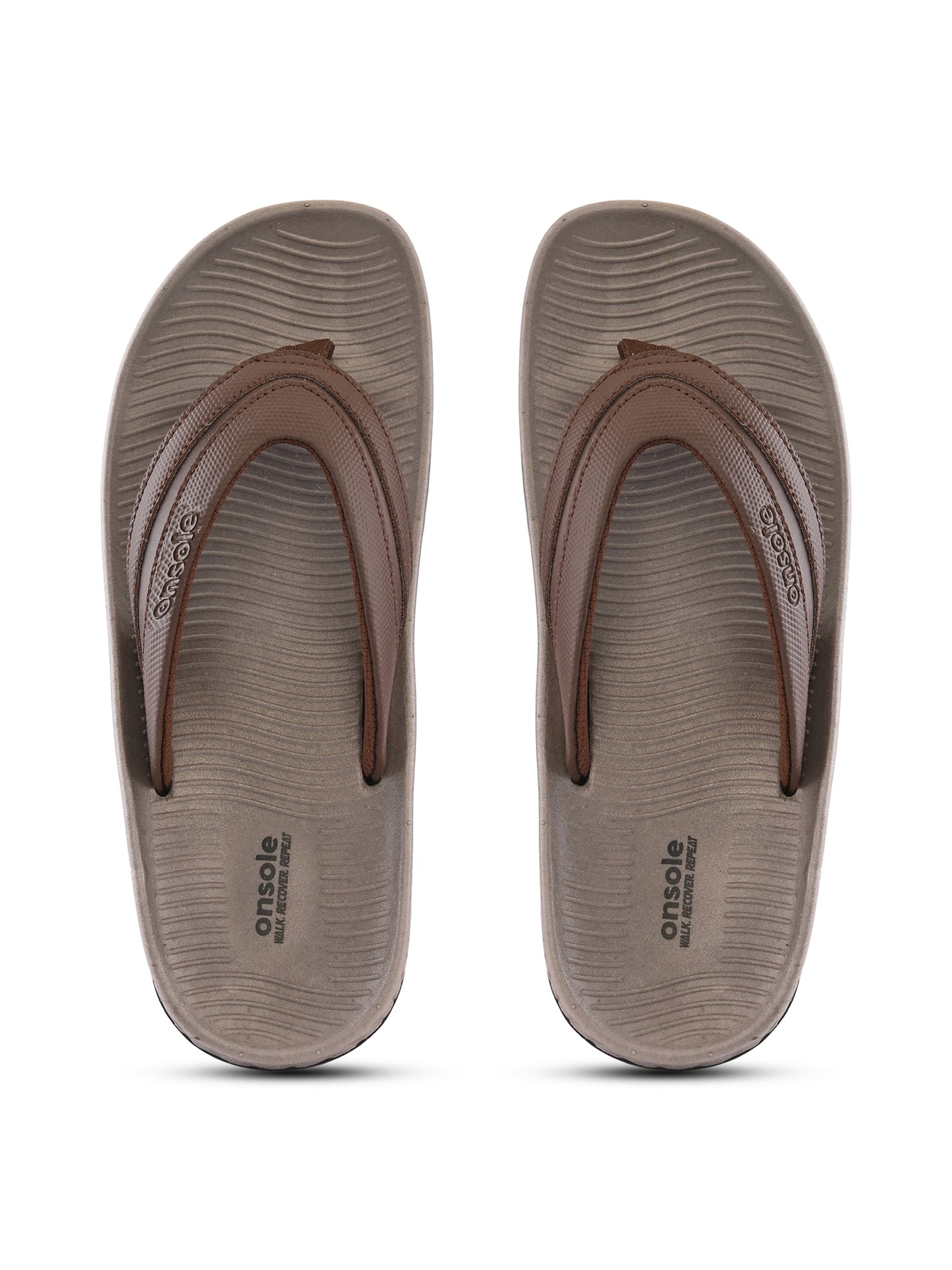 Onsole Roman Brown Men's Casual Comfort Lightweight Slipper