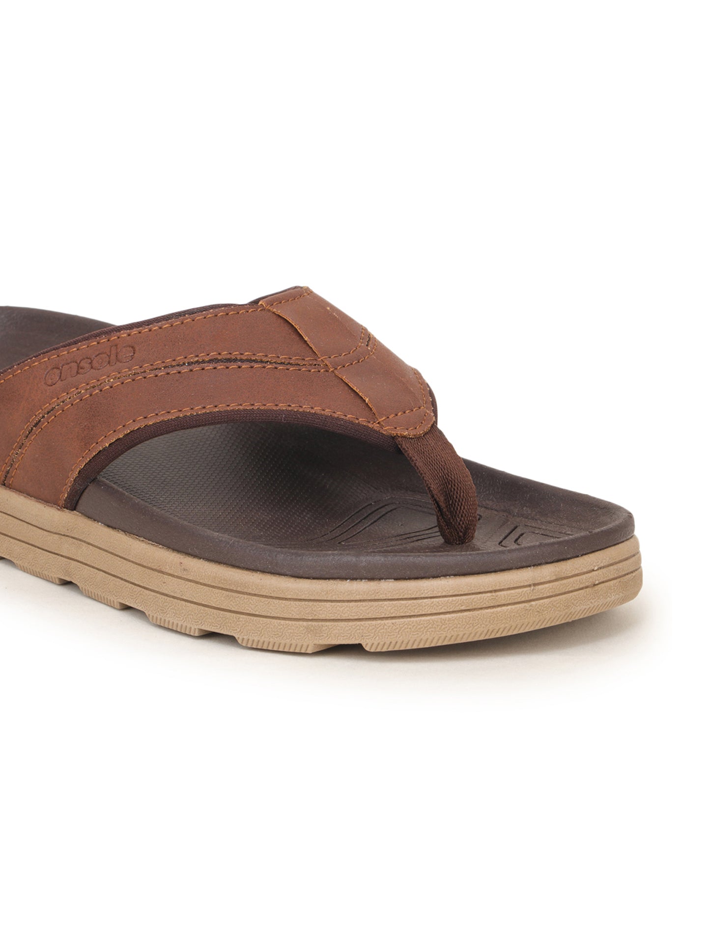 Onsole yankees Tan Men's Casual Comfort Lightweight Slipper