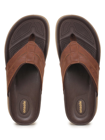 Onsole yankees Tan Men's Casual Comfort Lightweight Slipper