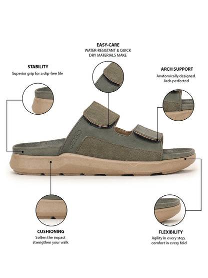 Onsole Raptar Olive Men's Casual Comfort Lightweight Sandals