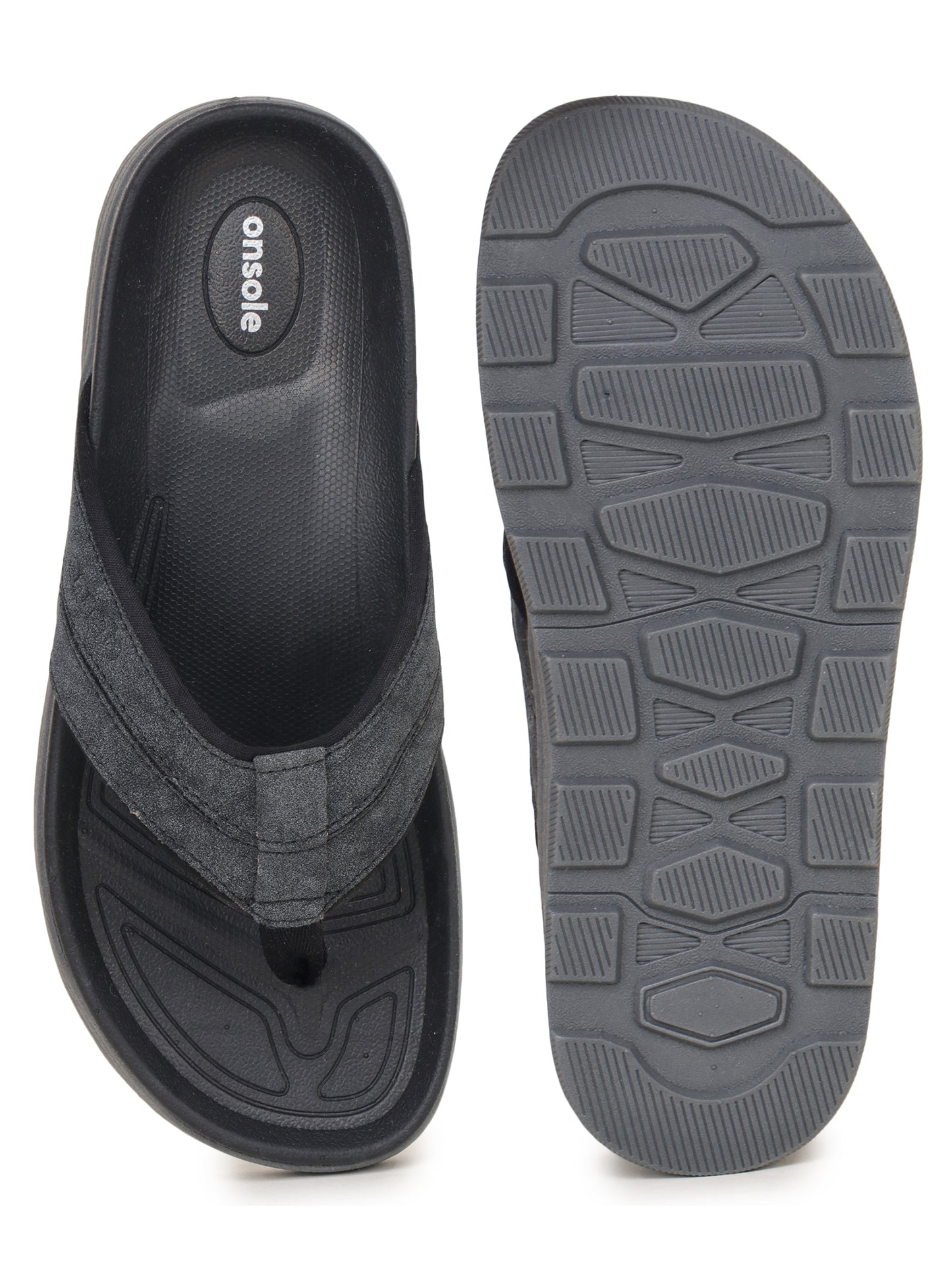 Onsole Yankees Black Men's Casual Comfort Lightweight Slipper