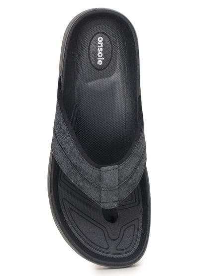 Onsole Yankees Black Men's Casual Comfort Lightweight Slipper