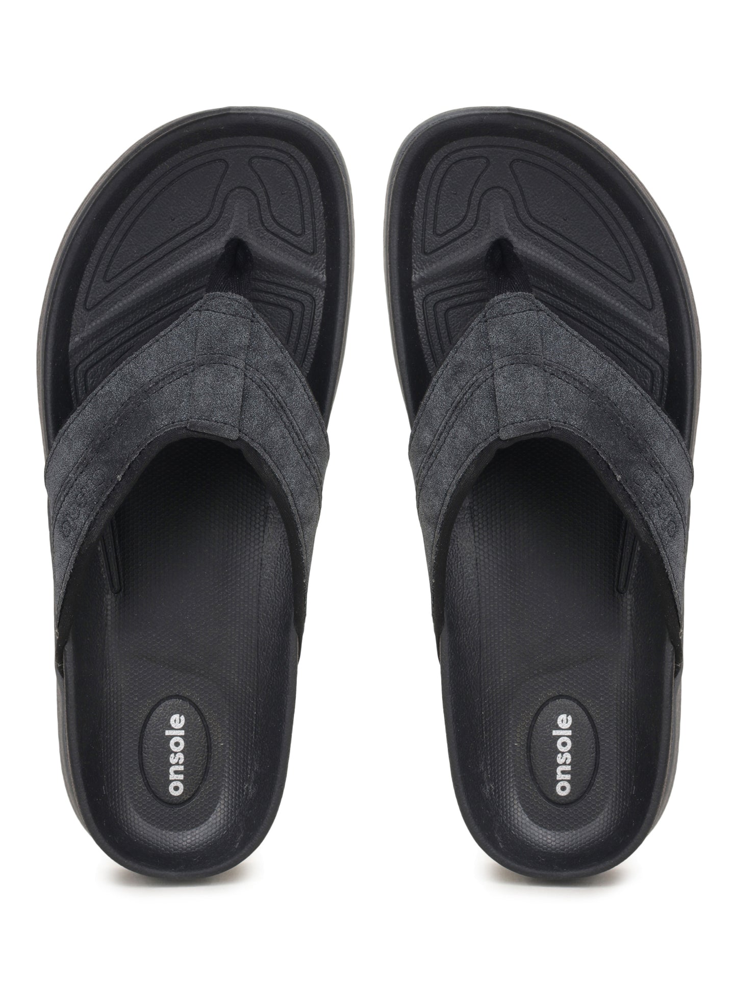 Onsole Yankees Black Men's Casual Comfort Lightweight Slipper