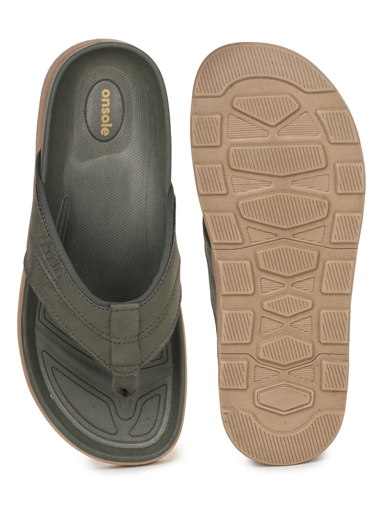 Onsole Yankees Olive Men's Casual Comfort Lightweight Slipper