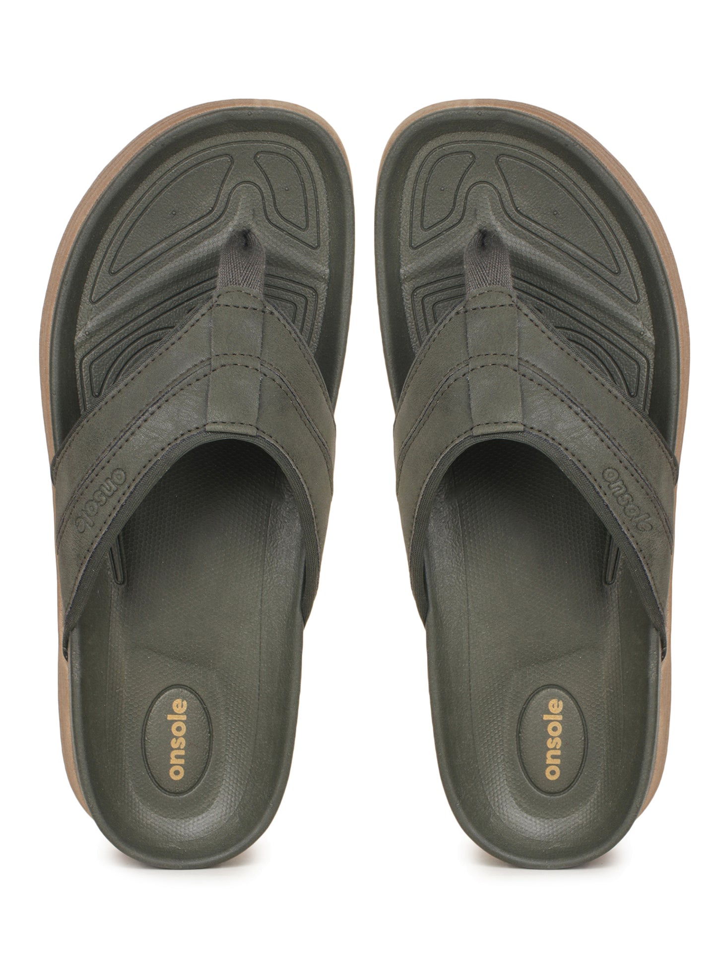 Onsole Yankees Olive Men's Casual Comfort Lightweight Slipper