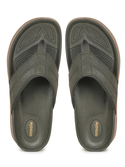 Onsole Yankees Olive Men's Casual Comfort Lightweight Slipper