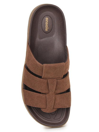 Onsole Mavrick Brown Men's Casual Comfort Lightweight Sandals