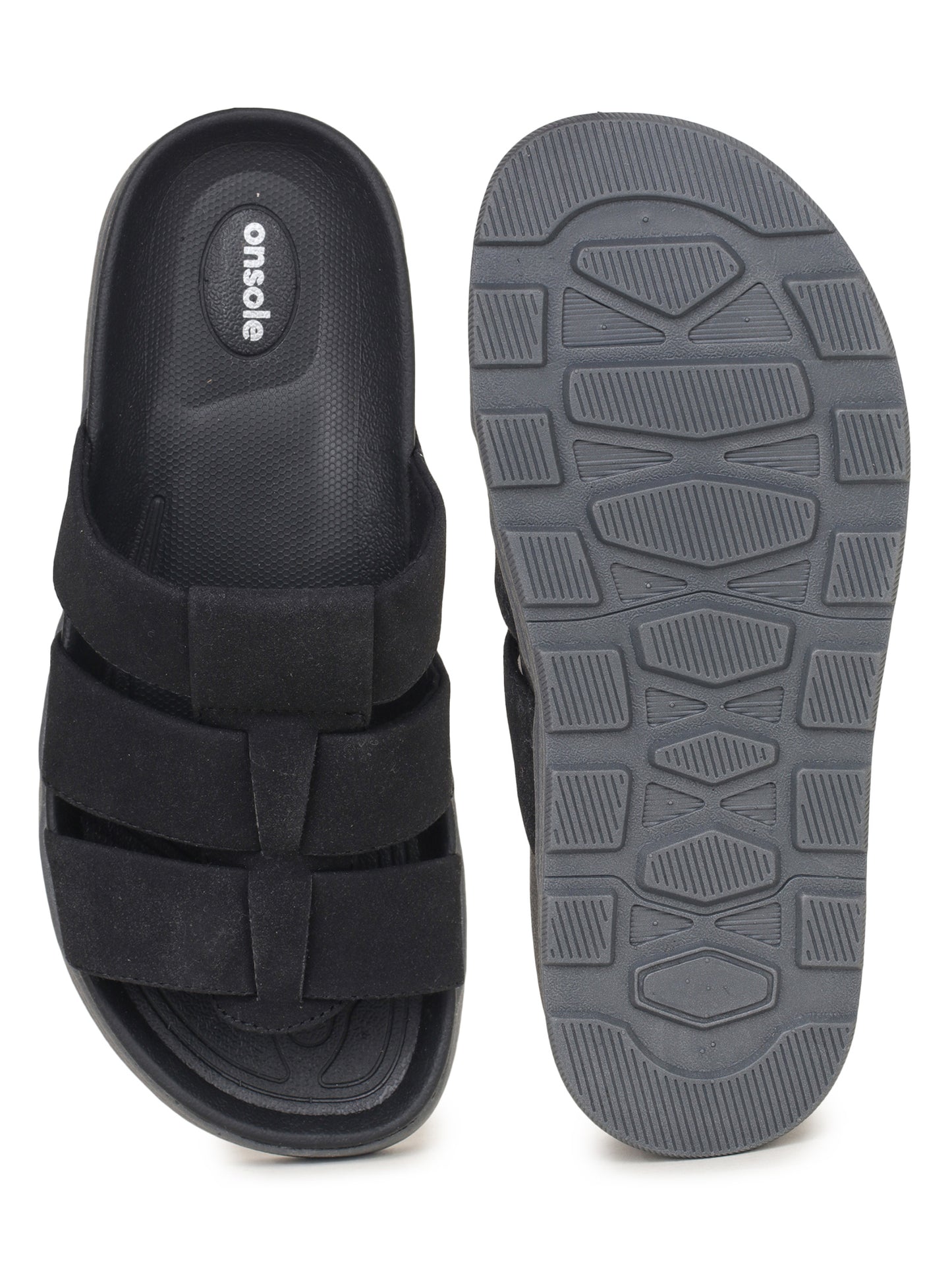 Onsole Maverick Black Men's Casual Comfort Lightweight Sandals