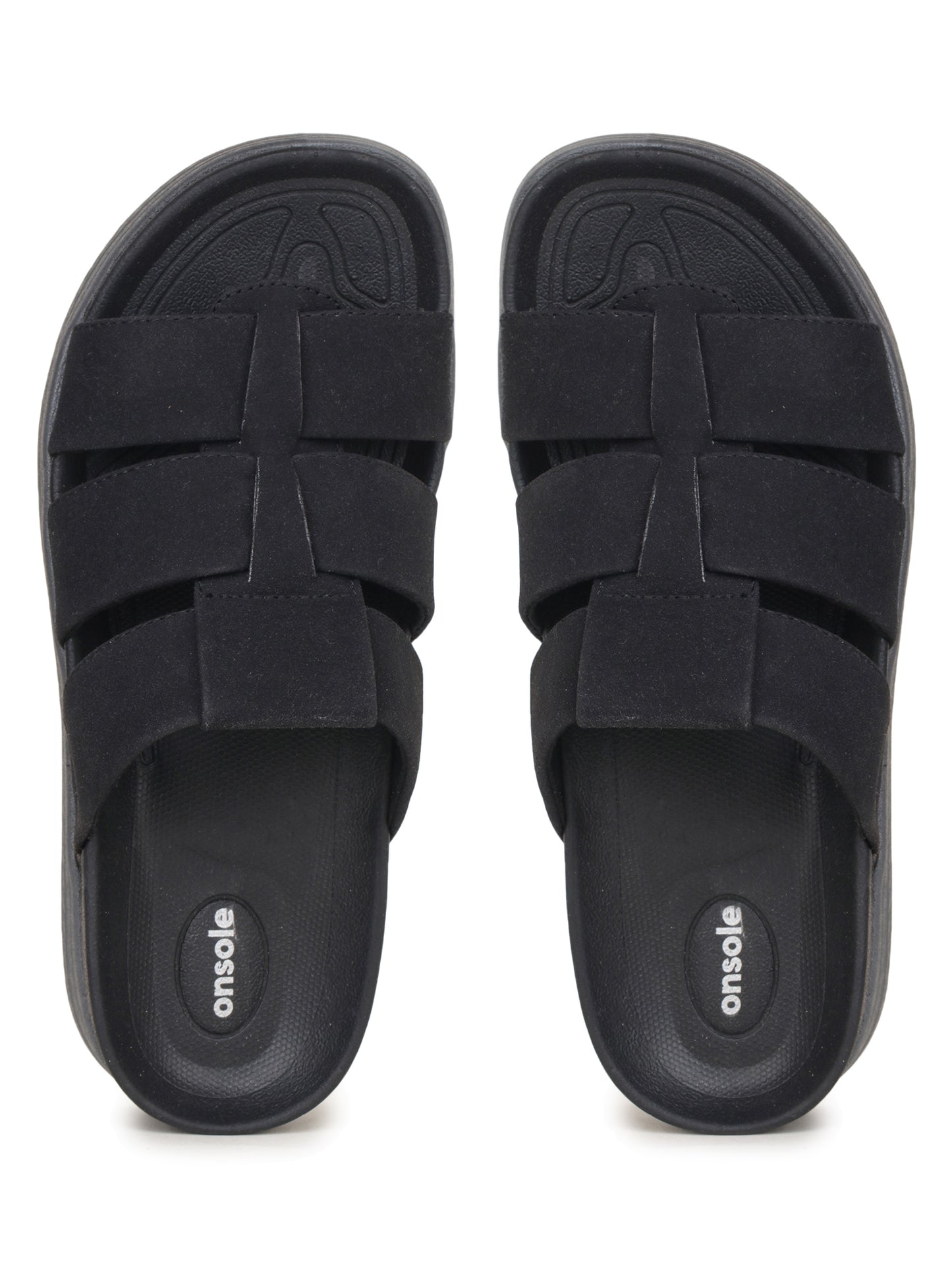 Onsole Maverick Black Men's Casual Comfort Lightweight Sandals