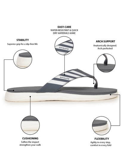 Onsole Richard D.Grey Men's Casual Comfort Lightweight Sandals