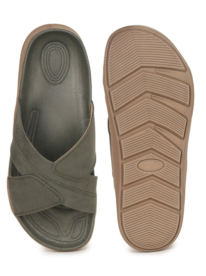 Onsole Lakers Olive Men's Casual Comfort Lightweight Sandals