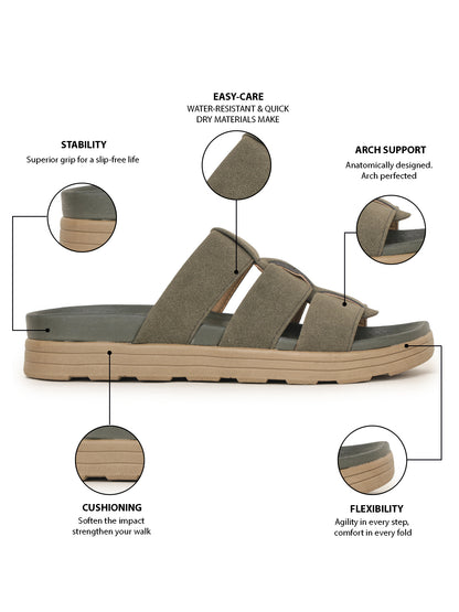 Onsole Maverick Olive Men's Casual Comfort Lightweight Sandals