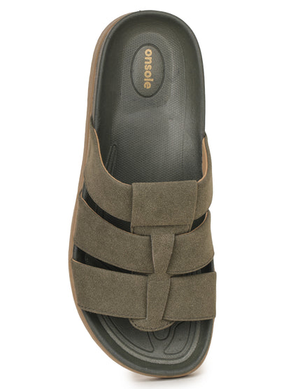Onsole Maverick Olive Men's Casual Comfort Lightweight Sandals