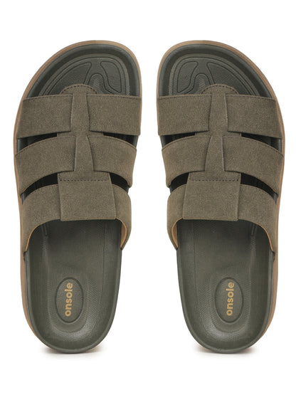 Onsole Maverick Olive Men's Casual Comfort Lightweight Sandals