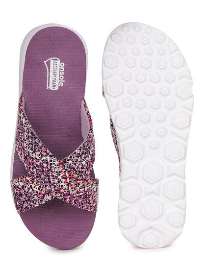 Onsole Carren Purple Women's Casual Comfort Lightweight Sandals