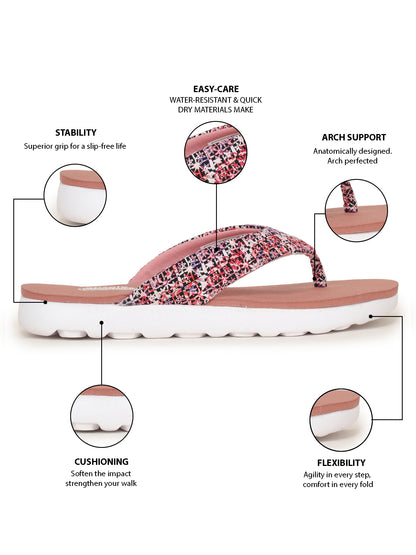Onsole Vienna Old Rose Women's Casual Comfort Lightweight Slipper