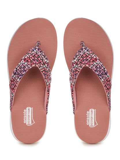 Onsole Vienna Old Rose Women's Casual Comfort Lightweight Slipper