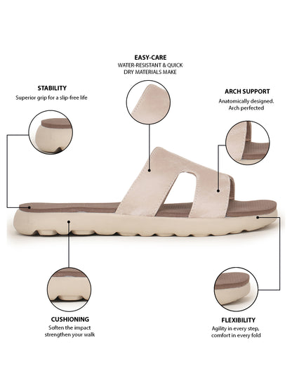 Onsole Hannah Beige Women's Casual Comfort Lightweight Sandals