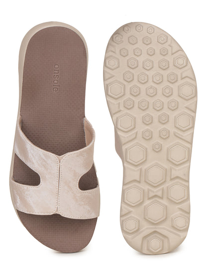 Onsole Hannah Beige Women's Casual Comfort Lightweight Sandals