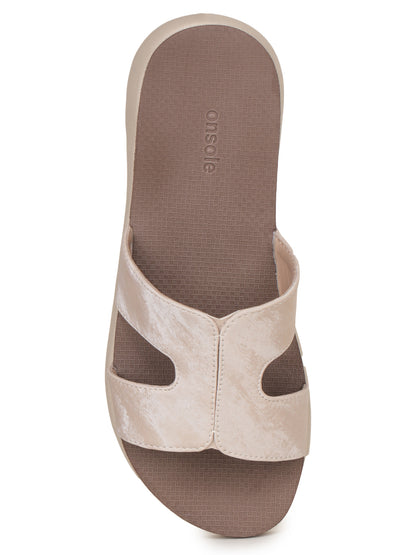 Onsole Hannah Beige Women's Casual Comfort Lightweight Sandals