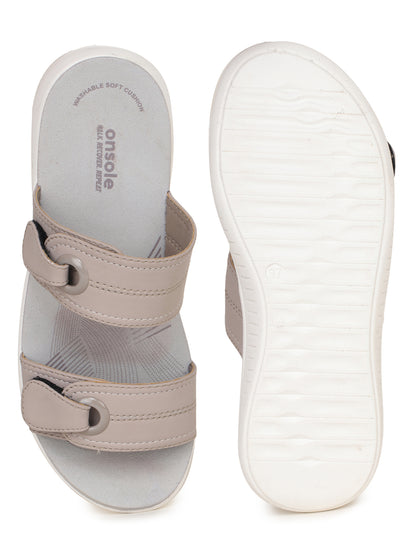 Onsole Meloni Beige Women's Casual Comfort Lightweight Sandals