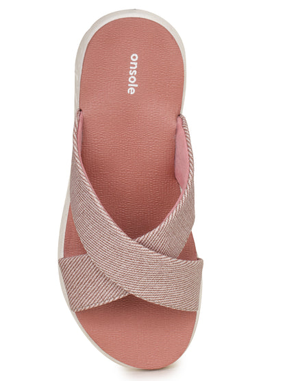 Onsole Katherine Old Rose Women's Casual Comfort Lightweight Sandals