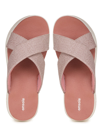 Onsole Katherine Old Rose Women's Casual Comfort Lightweight Sandals