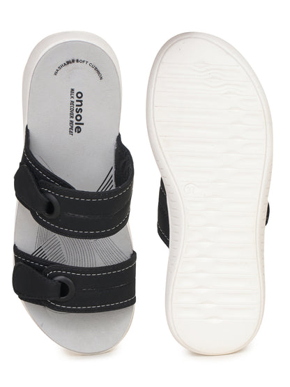 Onsole Meloni Black Women's Casual Comfort Lightweight Sandals